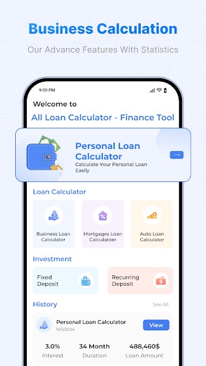Loan Calculator - Finance Tool Screenshot 0