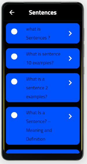 Sentences Screenshot 1