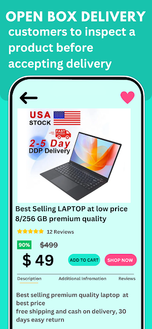 Laptop Online Shopping App Screenshot 1