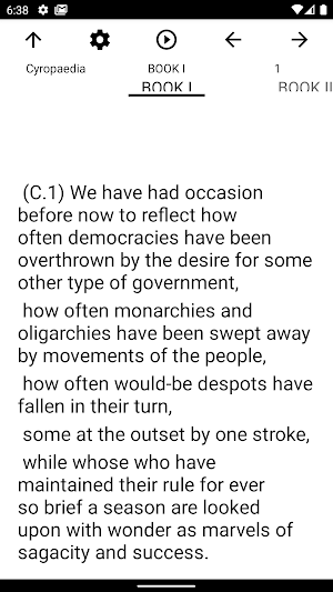 Book, Cyropaedia Screenshot 1