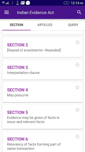 Indian Evidence Act, 1872 (Updated) Screenshot 1