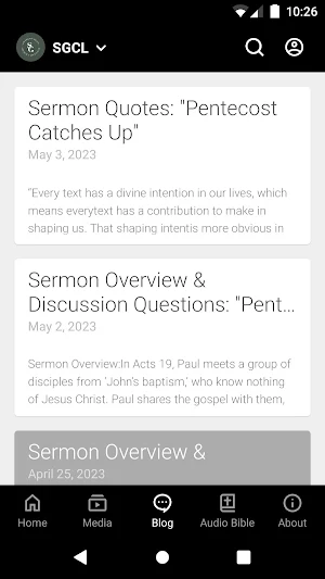 Sovereign Grace Louisville Screenshot 2
