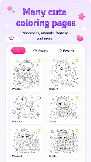 Coloring Book: Paint & Draw Screenshot 1