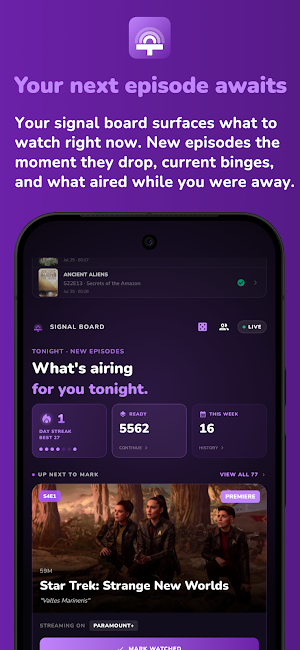Televise: TV & Movie Tracker Screenshot 0