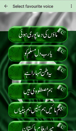 Pakistani Milli Naghmay (National Songs) Screenshot 3
