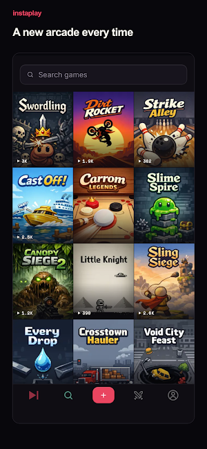 Instaplay: Make & Play Games Screenshot 1