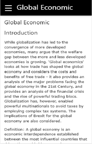 Global economics Screenshot 1