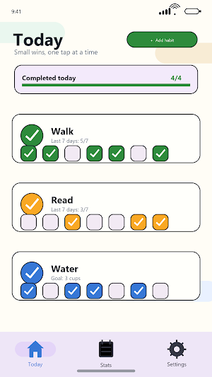 HabitTap: Habit Tracker Screenshot 0