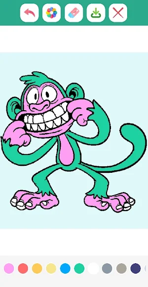 Cute Monkey Coloring Book Screenshot 0