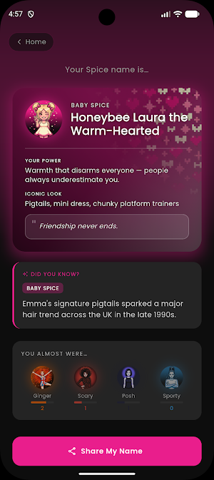 Spice Name Generator Screenshot 2