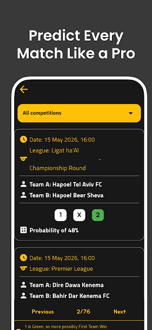 Pro Soccer Football Prediction Screenshot 1