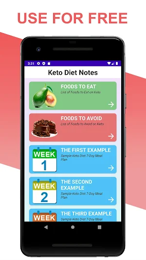 Keto Diet Notes Screenshot 0