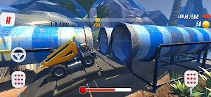 Hill Crawler Wheels:Racetrack Screenshot 2