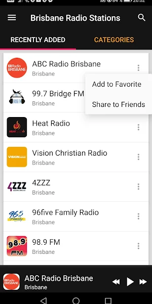 Brisbane Radio Stations Screenshot 1