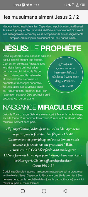 Bc: les musulmans aiment Jesus Screenshot 0