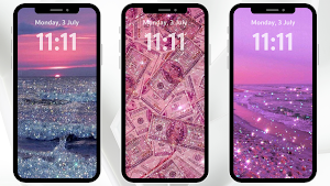 Cute Girl Wallpaper Glitter Screenshot 2