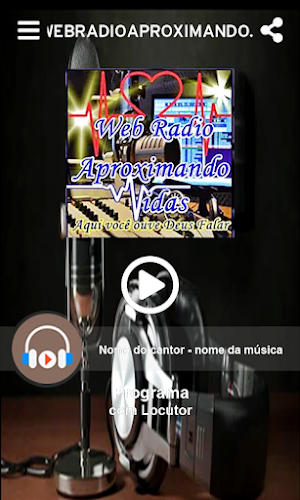 Web Radio Aproximando Vidas Screenshot 1