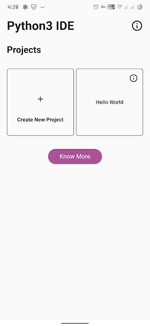 Python IDE Mobile - IDE for Python 3 Screenshot 0