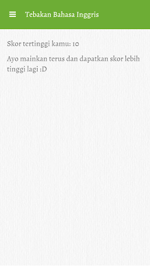 Tebakan Bahasa Inggris Screenshot 3