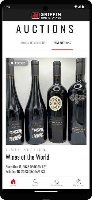 Griffin Wine Storage Screenshot 0