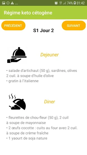 Régime Cétogène menu, maigrir et perdre du poids Screenshot 1