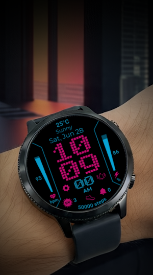 Pixel Pulse: Retro Watch Face Screenshot 3