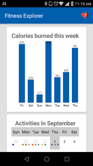 Fitness Explorer Screenshot 2