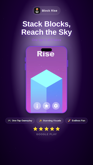 Block Rise: Stack Tower Game Screenshot 0