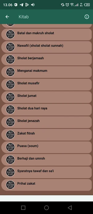 FIKIH IMAM SYAFII OFFLINE Screenshot 3