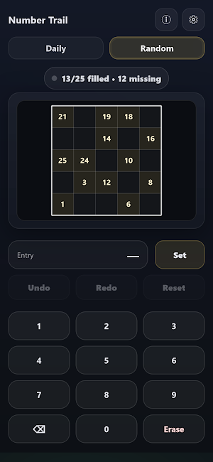 Number Trail - Number Puzzle Screenshot 0