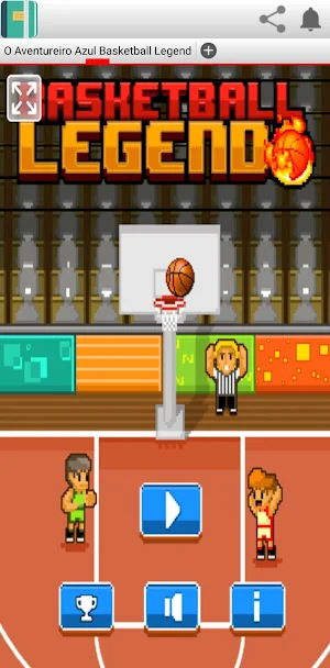 O Aventureiro Azul Basketball Screenshot 1