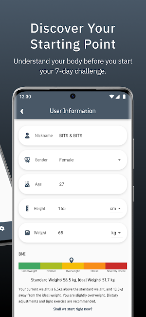 BITS & BITS : 7-Day Diet Track Screenshot 2