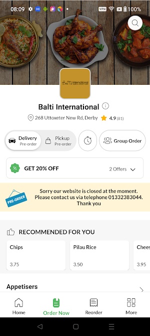 Balti International Screenshot 1
