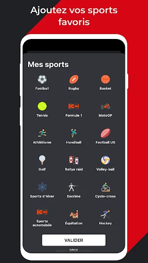 Programme TV Sportif & alertes Screenshot 3