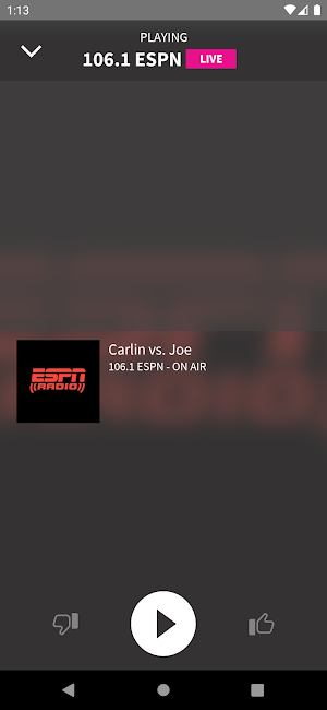 106.1 ESPN Screenshot 1