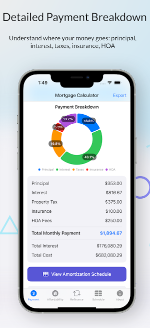 Mortgage Calculator Screenshot 1