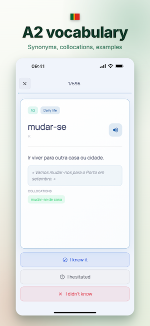 Portuguese A2 Citizenship Test Screenshot 3