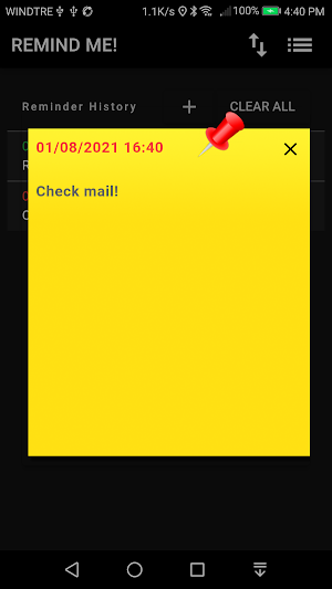 Remind me! Reminder management Screenshot 3