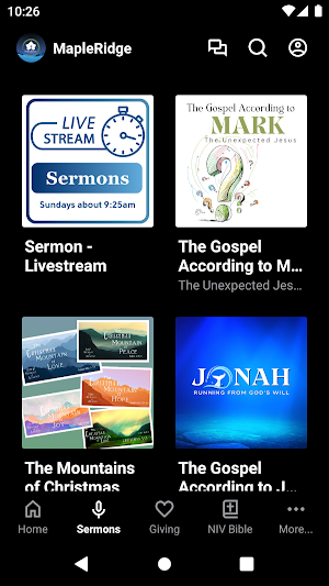 MapleRidge Church Screenshot 1