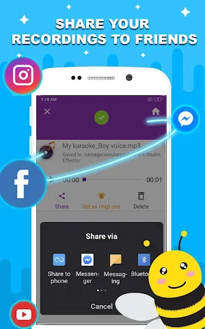 Voice changer - Music recorder with effects Screenshot 3