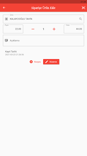 Datra B2B Mobil Uygulaması Plasiyer Sipariş Screenshot 2