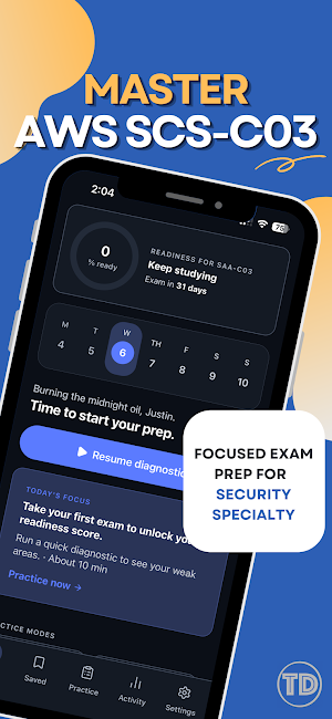 AWS SCS-C03 Dojo Exam Screenshot 0