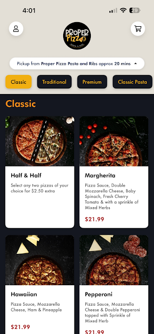 Proper Pizza Pasta And Ribs Screenshot 0