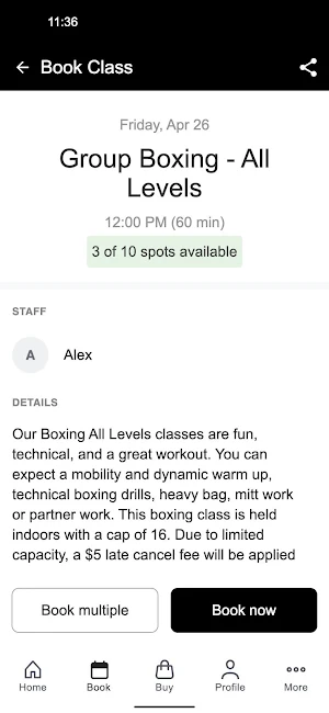 Austin Women's Boxing Club Screenshot 2