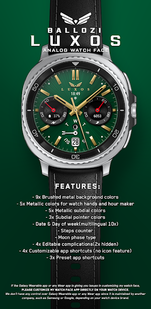 Ballozi LUXOS Watch Face Screenshot 0