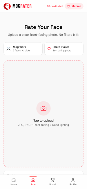 MogRater: AI Face Rating & Mog Screenshot 3