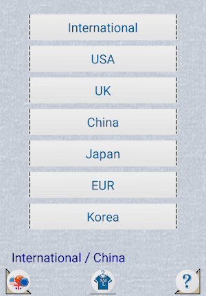 Clothing Size Converter Screenshot 2