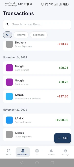 My LTD Tax Screenshot 3