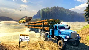 Offroad Logging Cargo Truck Semi Trailer : Uphill Screenshot 2