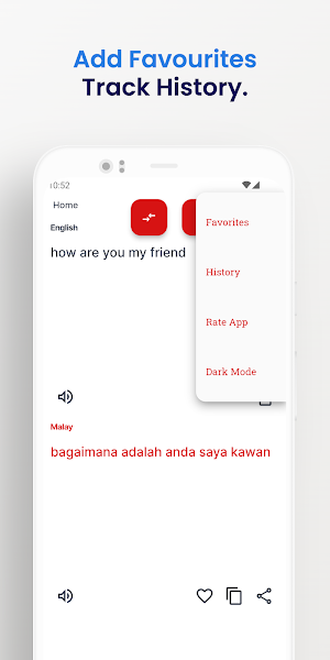 Malay-English Translator App Screenshot 2